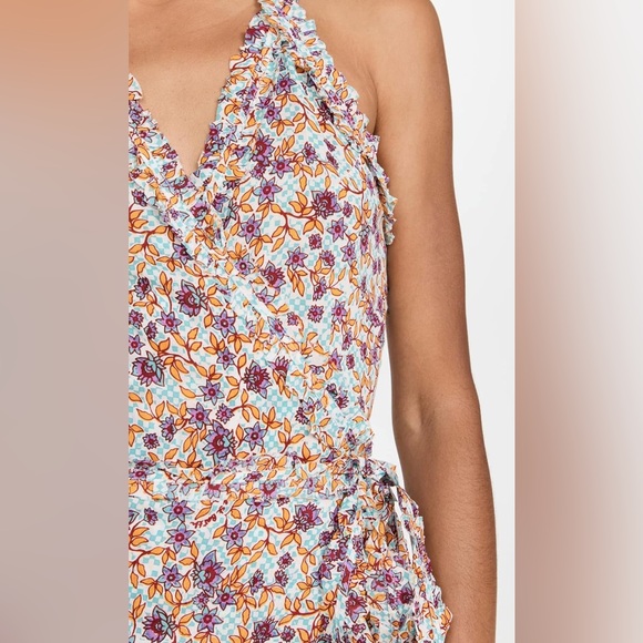 Poupette St Barth Tamara Floral Ruffle Maxi Dress - Picture 6 of 8